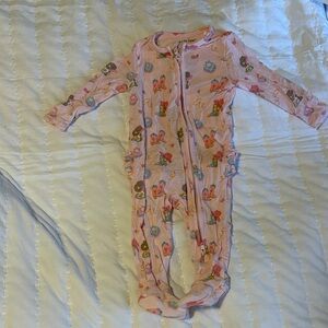 Angel Dear Pink Patterned Footie